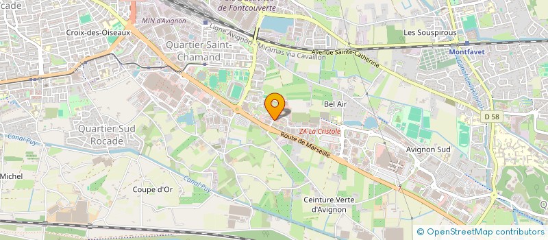 localisation de l'entreprise MONSIEUR PATRICK COURCIER à AVIGNON