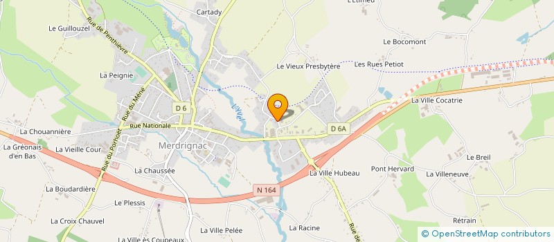 localisation de l'entreprise MONSIEUR PATRICK COURTEL  MERDRIGNAC