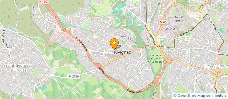 localisation de l'entreprise MONSIEUR PATRICK COURTOIS  JUVIGNAC