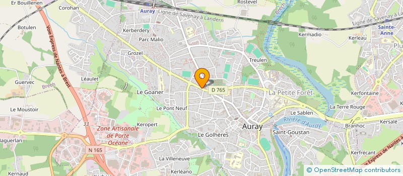localisation de l'entreprise MONSIEUR PATRICK COURTOIS à AURAY