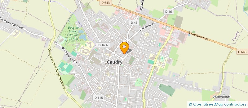 localisation de l'entreprise MONSIEUR PATRICK COZE  CAUDRY