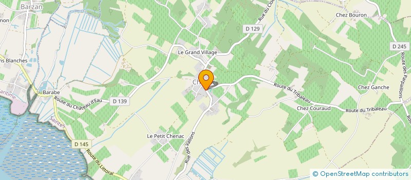 localisation de l'entreprise MONSIEUR PATRICK COZETTE à CHENAC-SAINT-SEURIN-D'UZET