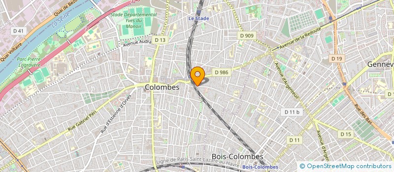 localisation de l'entreprise MONSIEUR PATRICK CREMEL  COLOMBES