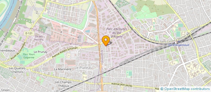 localisation de l'entreprise MONSIEUR PATRICK CREPIN à ARGENTEUIL