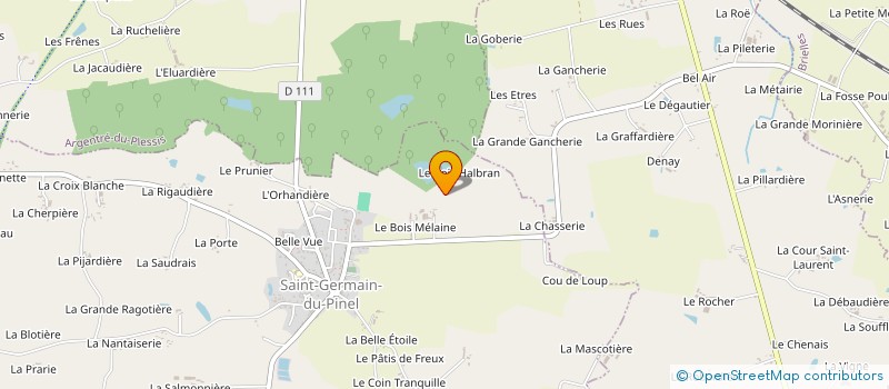 localisation de l'entreprise MONSIEUR PATRICK CROYAL  SAINT-GERMAIN-DU-PINEL