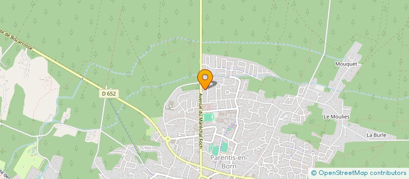 localisation de l'entreprise MONSIEUR PATRICK CUBINO  PARENTIS-EN-BORN