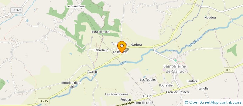 localisation de l'entreprise MONSIEUR PATRICK CUMIA à SAINT-PIERRE-DE-CLAIRAC