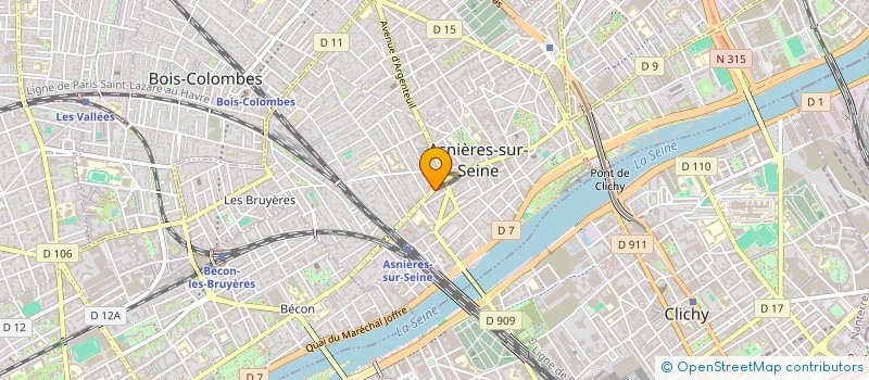 localisation de l'entreprise MONSIEUR PATRICK D'AMICO à ASNIERES-SUR-SEINE