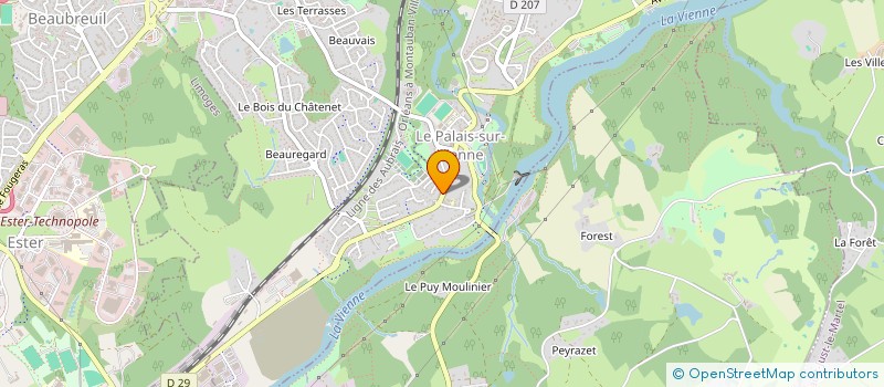 localisation de l'entreprise MONSIEUR PATRICK DA SILVA à LE PALAIS-SUR-VIENNE