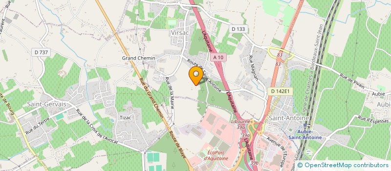 localisation de l'entreprise MONSIEUR PATRICK DABAT à VIRSAC