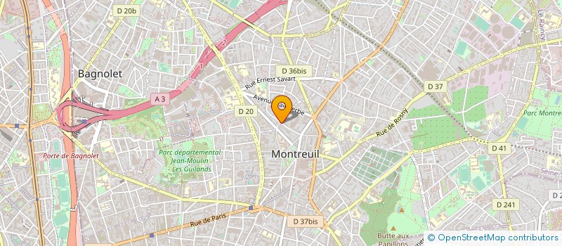 localisation de l'entreprise MONSIEUR PATRICK DACHEUX à MONTREUIL