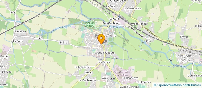 localisation de l'entreprise MONSIEUR PATRICK DACLIN  PONT-DE-VEYLE