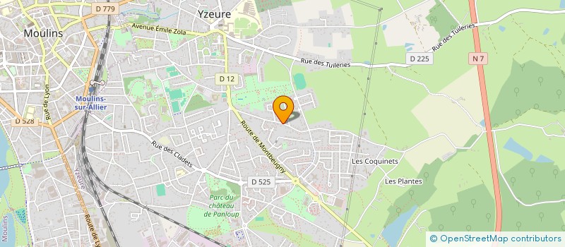 localisation de l'entreprise MONSIEUR PATRICK DALAUDIERE  YZEURE