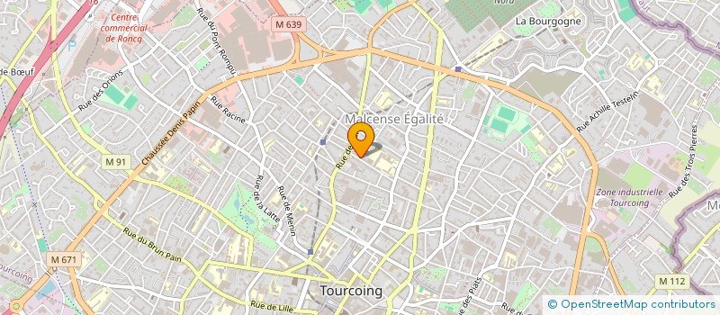 localisation de l'entreprise MONSIEUR PATRICK DALLONGEVILLE  TOURCOING