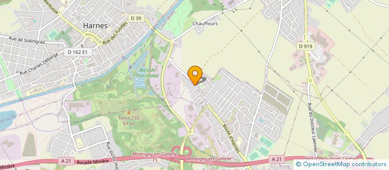 localisation de l'entreprise MONSIEUR PATRICK DAMBLIN à COURRIERES