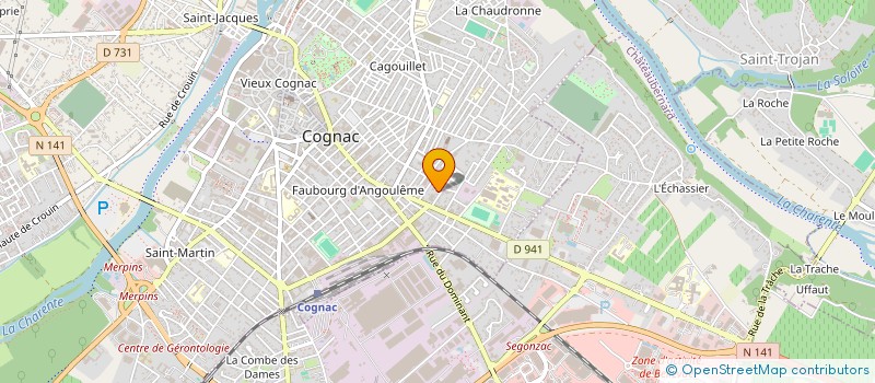 localisation de l'entreprise MONSIEUR PATRICK DAMOUR à COGNAC