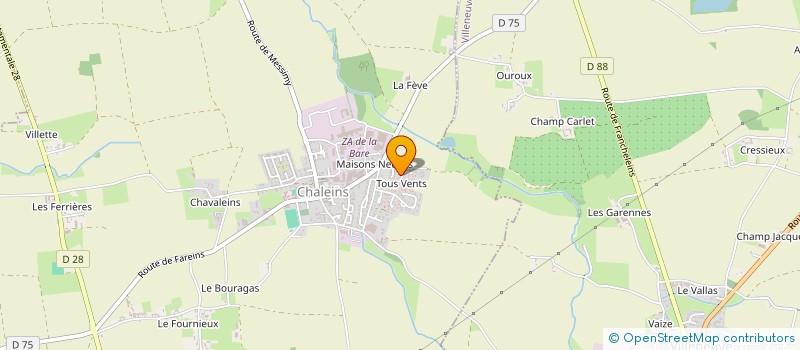 localisation de l'entreprise MONSIEUR PATRICK DANON  CHALEINS