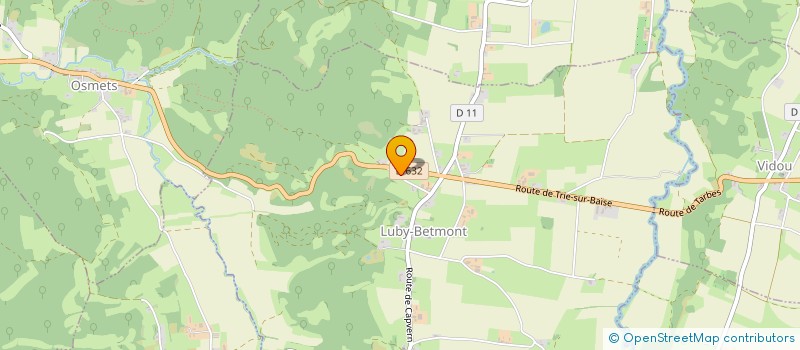 localisation de l'entreprise MONSIEUR PATRICK DASTUGUE  LUBY BETMONT