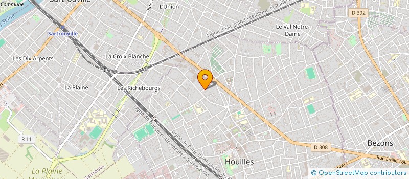 localisation de l'entreprise MONSIEUR PATRICK DAUMONT  HOUILLES