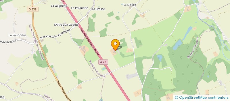 localisation de l'entreprise MONSIEUR PATRICK DAVEAU  BUEIL-EN-TOURAINE