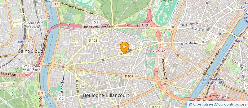 localisation de l'entreprise MONSIEUR PATRICK DAVID à BOULOGNE-BILLANCOURT