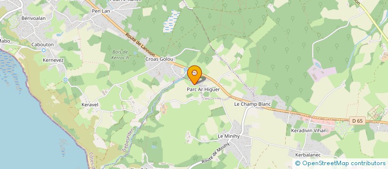 localisation de l'entreprise MONSIEUR PATRICK DAVRANCHE à LANNION