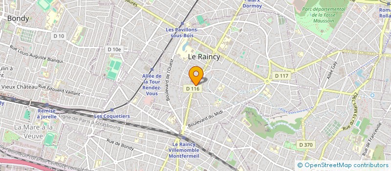 localisation de l'entreprise MONSIEUR PATRICK DBATA à LE RAINCY