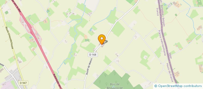 localisation de l'entreprise MONSIEUR PATRICK DE BAENE  STEENVOORDE