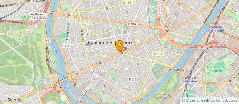 localisation de l'entreprise MONSIEUR PATRICK DE BELLEROCHE  BOULOGNE-BILLANCOURT