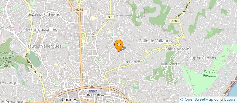 localisation de l'entreprise MONSIEUR PATRICK DE BOUTER à CANNES