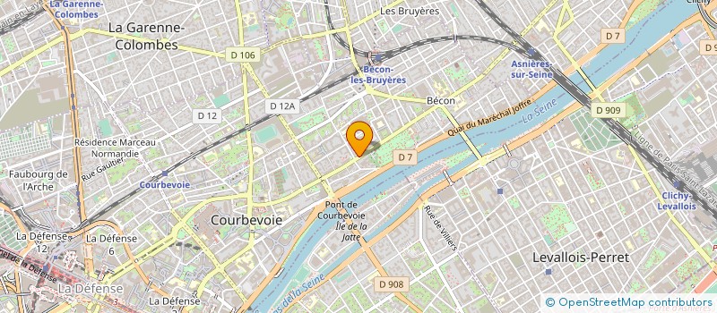 localisation de l'entreprise MONSIEUR PATRICK DE BREBISSON à COURBEVOIE
