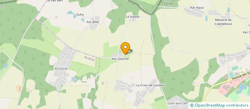 localisation de l'entreprise MONSIEUR PATRICK DE L'ESTOURBEILLON à HERBIGNAC