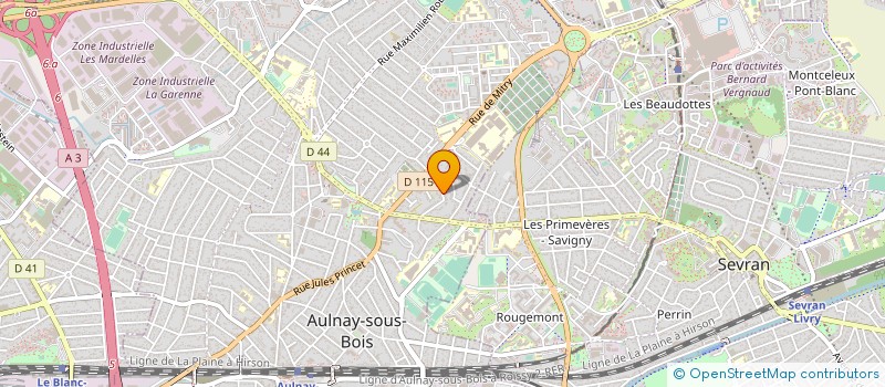 localisation de l'entreprise MONSIEUR PATRICK DE LOOF à AULNAY-SOUS-BOIS