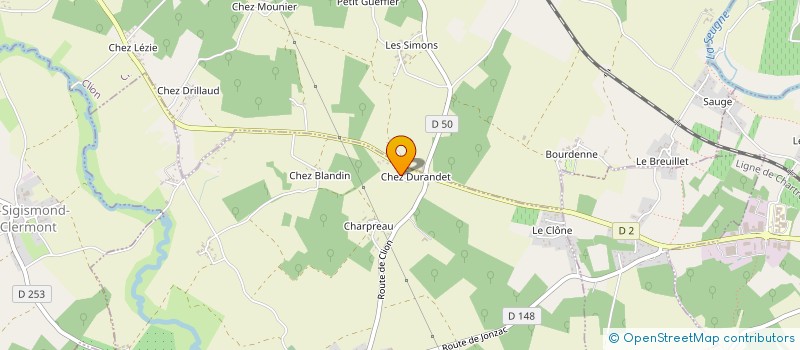 localisation de l'entreprise MONSIEUR PATRICK DE NADAI à CHAMPAGNAC