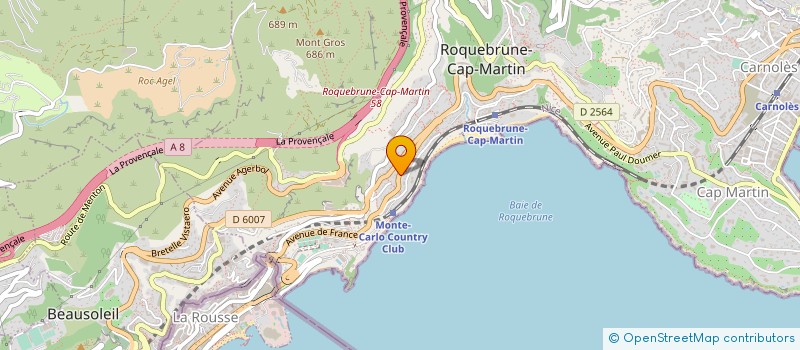 localisation de l'entreprise MONSIEUR PATRICK DE PRETTO à ROQUEBRUNE-CAP-MARTIN