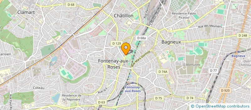 localisation de l'entreprise MONSIEUR PATRICK DEBAVELAERE à FONTENAY-AUX-ROSES