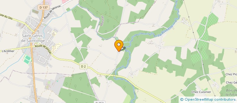 localisation de l'entreprise MONSIEUR PATRICK DEBEUGNY  SAINT-GENIS-DE-SAINTONGE