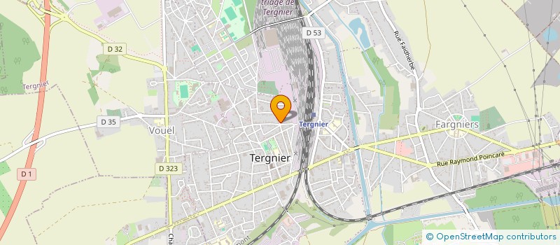 localisation de l'entreprise MONSIEUR PATRICK DEBIEUVRE  TERGNIER