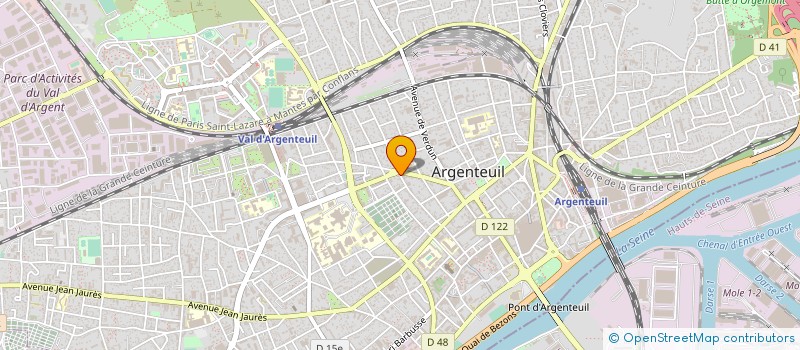 localisation de l'entreprise MONSIEUR PATRICK DEBORDE  ARGENTEUIL