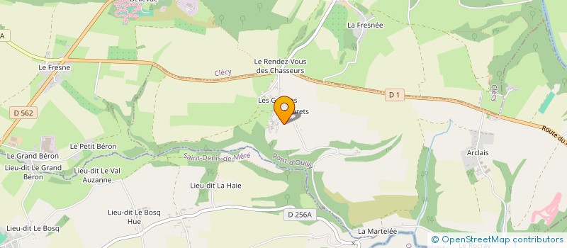 localisation de l'entreprise MONSIEUR PATRICK DECAUVILLE  PONT-D OUILLY