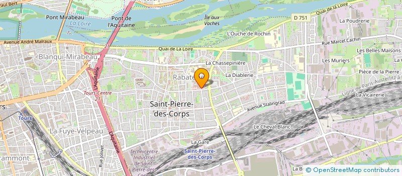 localisation de l'entreprise MONSIEUR PATRICK DECLERCK  SAINT-PIERRE-DES-CORPS