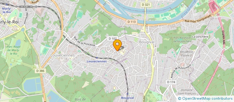 localisation de l'entreprise MONSIEUR PATRICK DECOEN  LOUVECIENNES