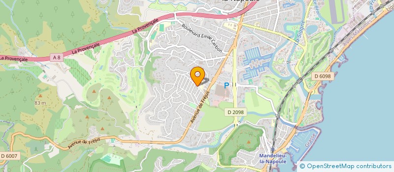 localisation de l'entreprise MONSIEUR PATRICK DEFAUX  MANDELIEU-LA-NAPOULE