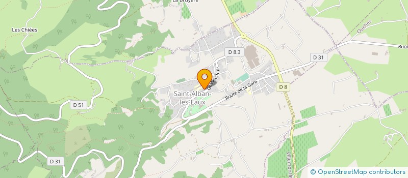 localisation de l'entreprise MONSIEUR PATRICK DEFOND  SAINT-ALBAN-LES-EAUX