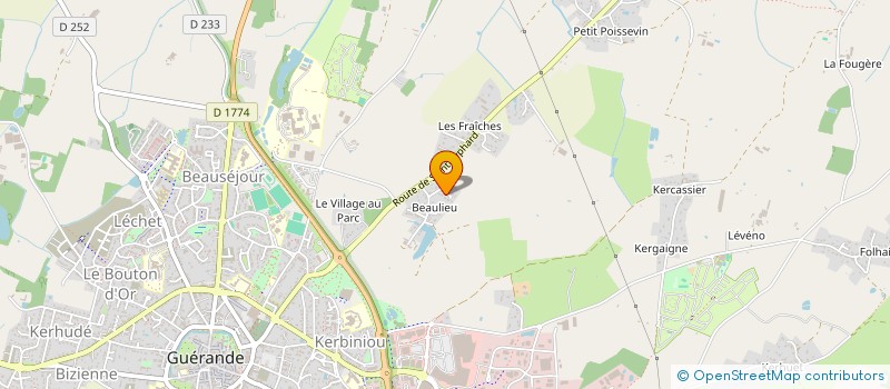 localisation de l'entreprise MONSIEUR PATRICK DEGROOTE  GUERANDE