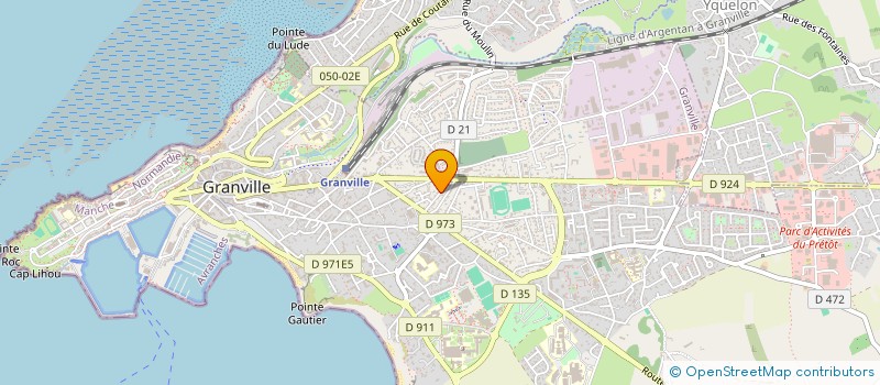 localisation de l'entreprise MONSIEUR PATRICK DELALANDE  GRANVILLE