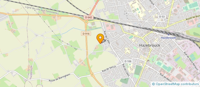 localisation de l'entreprise MONSIEUR PATRICK DELANNOYE  HAZEBROUCK