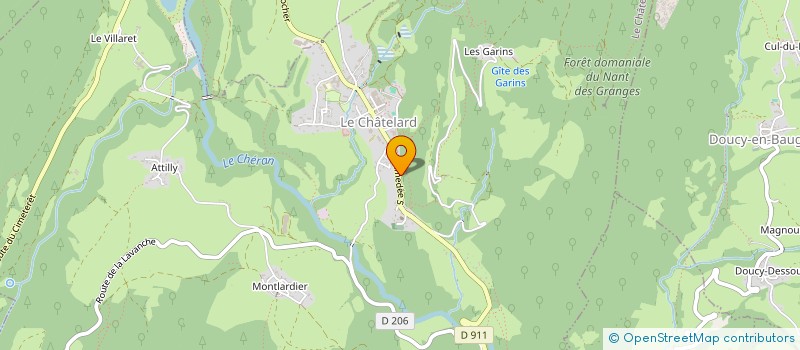 localisation de l'entreprise MONSIEUR PATRICK DELASSUS  LE CHATELARD