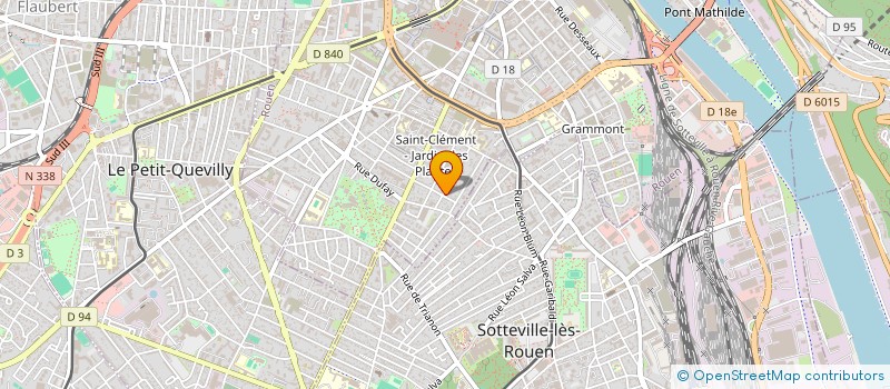 localisation de l'entreprise MONSIEUR PATRICK DELAVAL HUSSON à ROUEN