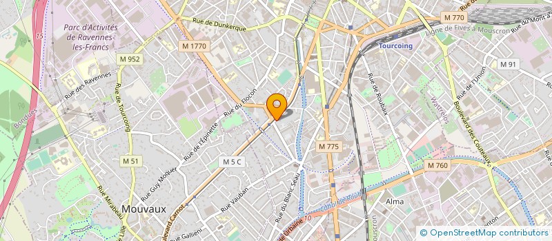 localisation de l'entreprise MONSIEUR PATRICK DELBAR à TOURCOING